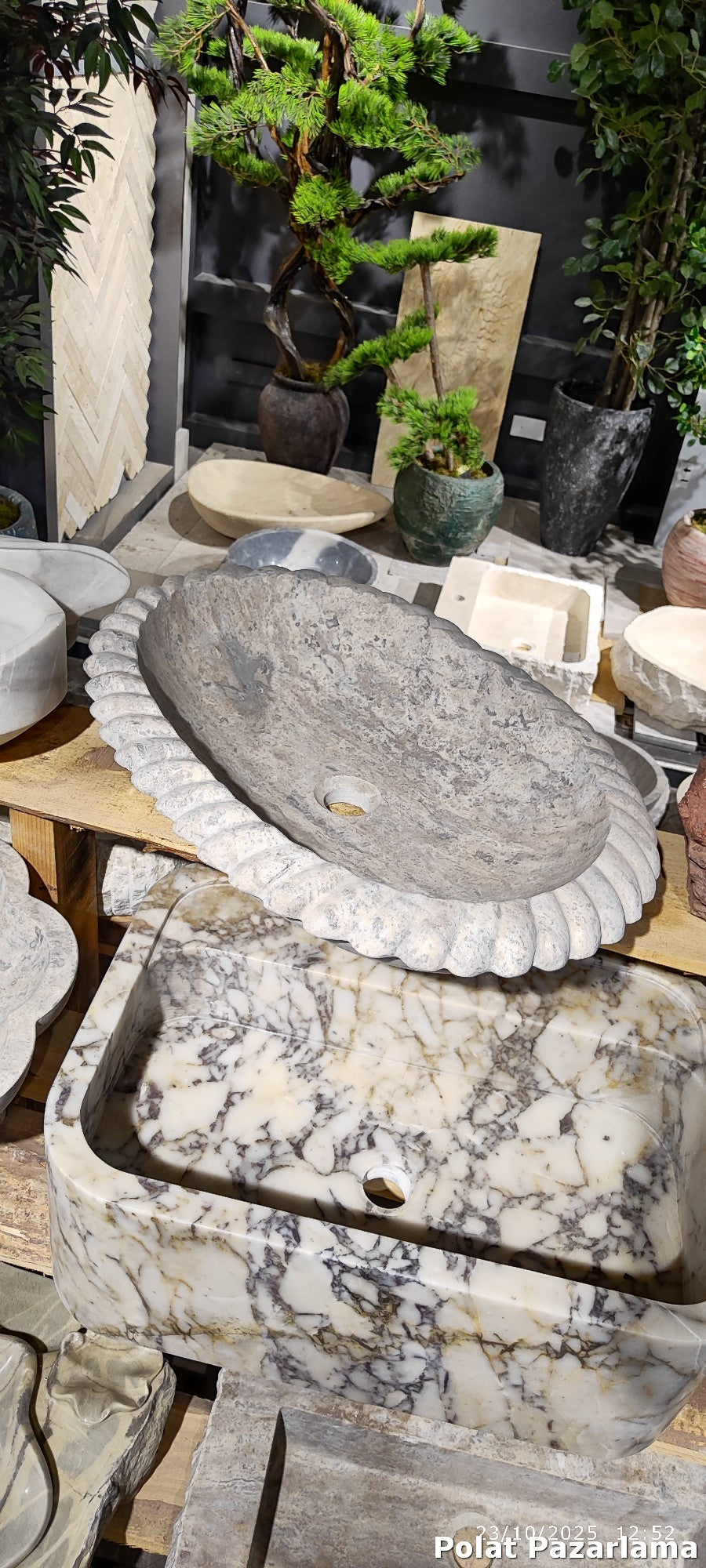 Monoblok ve Ayaklı Doğal Taş Lavabolar — 54