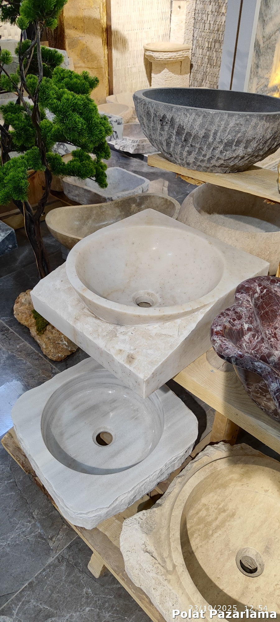 Monoblok ve Ayaklı Doğal Taş Lavabolar — 37