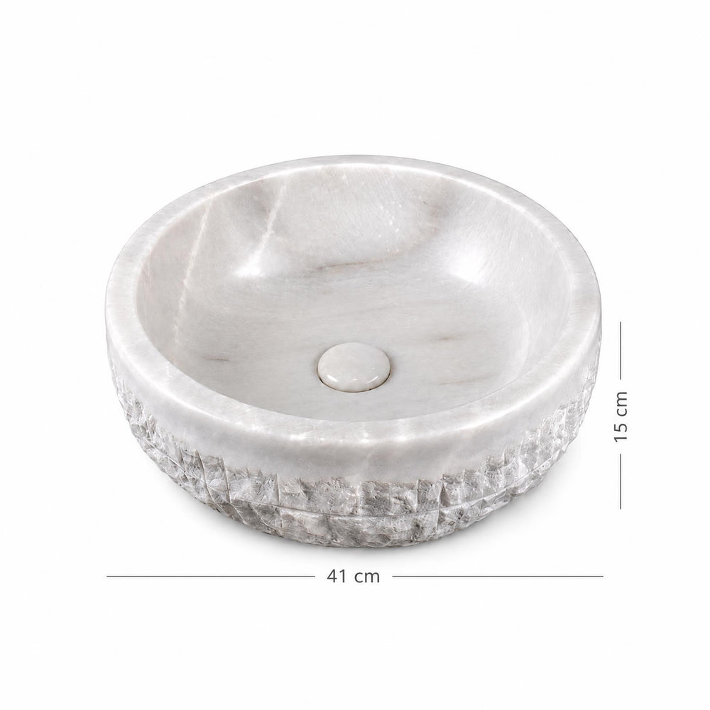 Lavabo DSF0887 ölçü görseli — genişlik 41 cm × yükseklik 15 cm