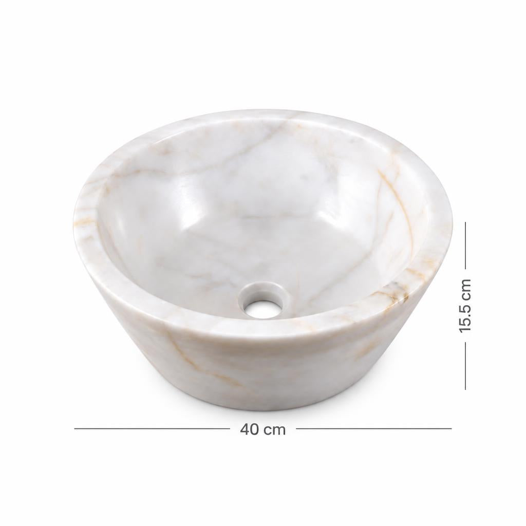 Lavabo DSF0891 ölçü görseli — genişlik 40 cm × yükseklik 15,5 cm