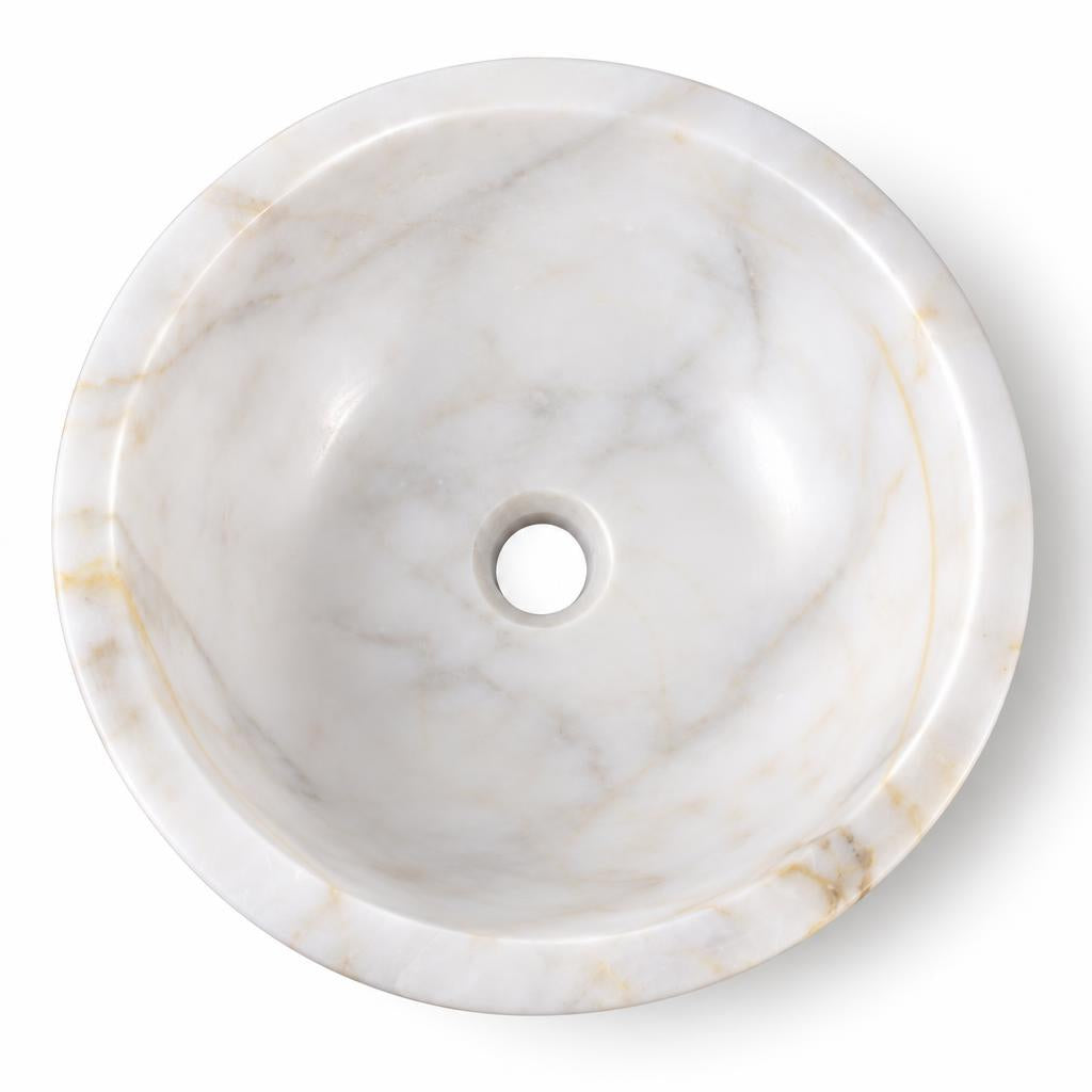 Yuvarlak Lavabo — Açık Damarlı, 40 cm — stüdyo görünümü