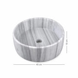 Lavabo DSF0898 ölçü görseli — genişlik 40 cm × yükseklik 15 cm