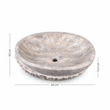 Lavabo DSF0902 ölçü görseli — genişlik 60 cm × derinlik 40 cm × yükseklik 15,5 cm