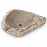 Serbest Form Lavabo — Ham Kaya Kenarlı, 60 cm — stüdyo görünümü