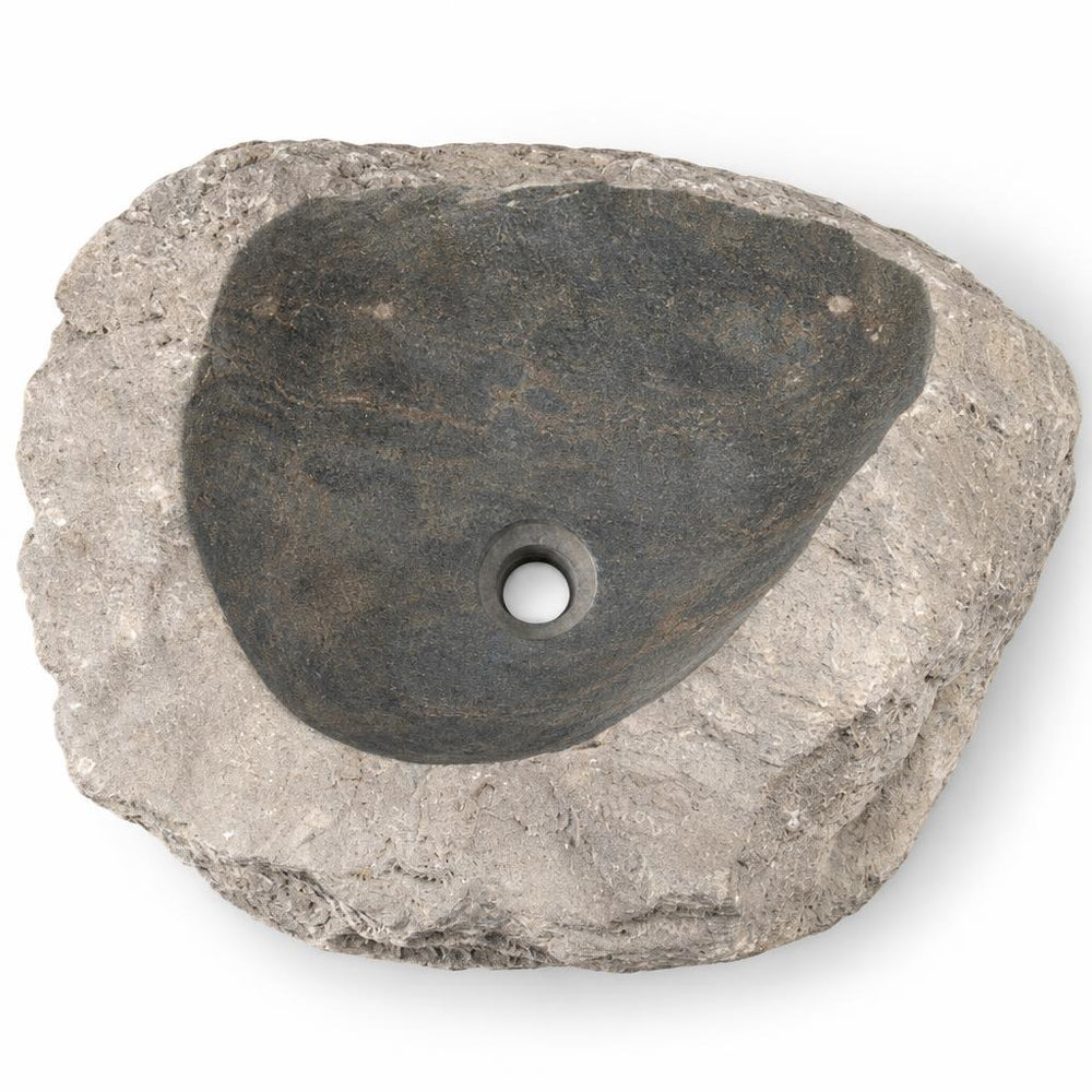 Serbest Form Lavabo — Koyu İç Yüzeyli, 58 cm — stüdyo görünümü