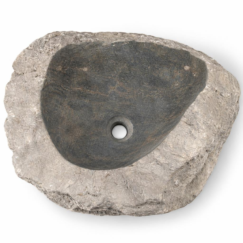 Serbest Form Lavabo — Koyu İç Yüzeyli, 58 cm — stüdyo görünümü