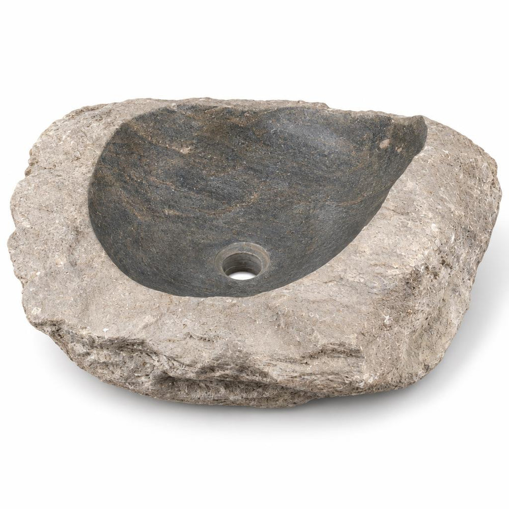 Serbest Form Lavabo — Koyu İç Yüzeyli, 58 cm — stüdyo görünümü