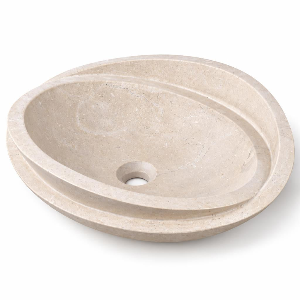 Oval Lavabo — Katmanlı Kenarlı, 52 cm — stüdyo görünümü