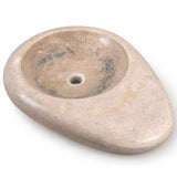 Organik Form Lavabo — Kum Beji, 64 cm — stüdyo görünümü