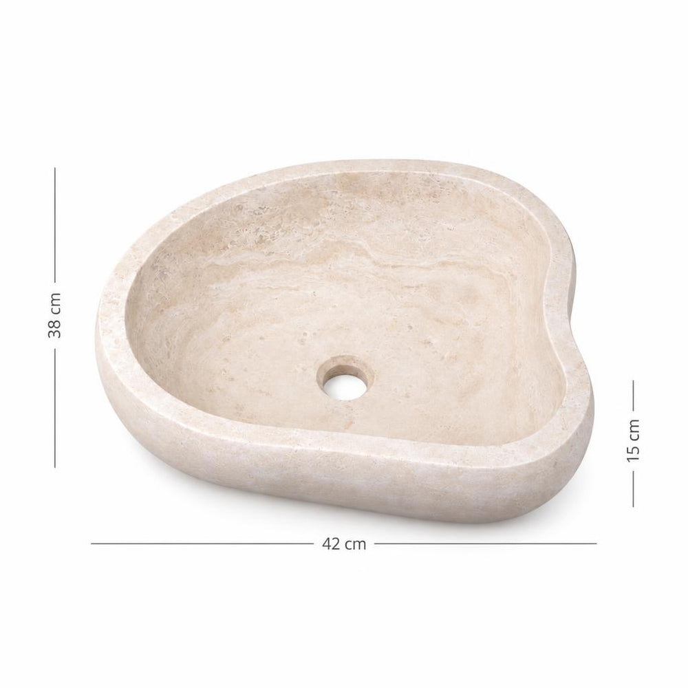 Lavabo DSF0944 ölçü görseli — genişlik 42 cm × derinlik 38 cm × yükseklik 15 cm