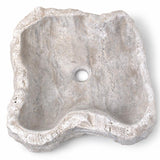 Serbest Form Lavabo — Kırık Taş Dokulu, 52 cm — stüdyo görünümü