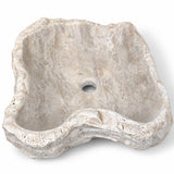 Serbest Form Lavabo — Kırık Taş Dokulu, 52 cm — stüdyo görünümü