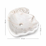 Lavabo DSF0959 ölçü görseli — genişlik 41 cm × derinlik 60 cm × yükseklik 15 cm