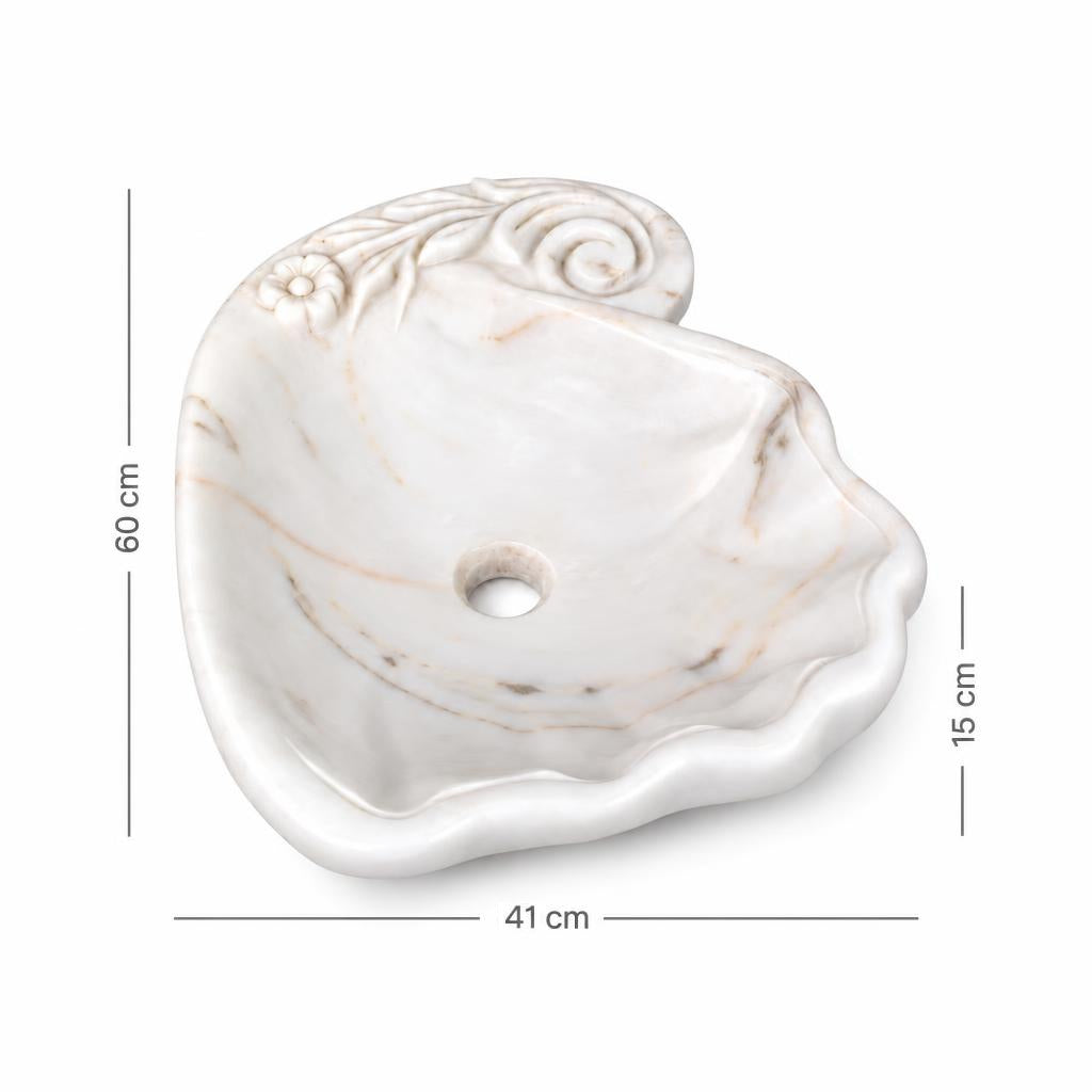 Lavabo DSF0959 ölçü görseli — genişlik 41 cm × derinlik 60 cm × yükseklik 15 cm