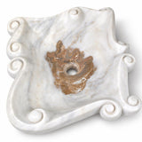Serbest Form Lavabo — Kıvrımlı Beyaz, 45 cm — stüdyo görünümü
