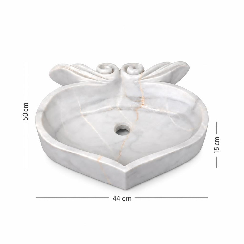 Lavabo DSF0986 ölçü görseli — genişlik 44 cm × derinlik 50 cm × yükseklik 15 cm