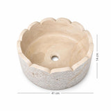 Lavabo DSF0990 ölçü görseli — genişlik 41 cm × yükseklik 14 cm