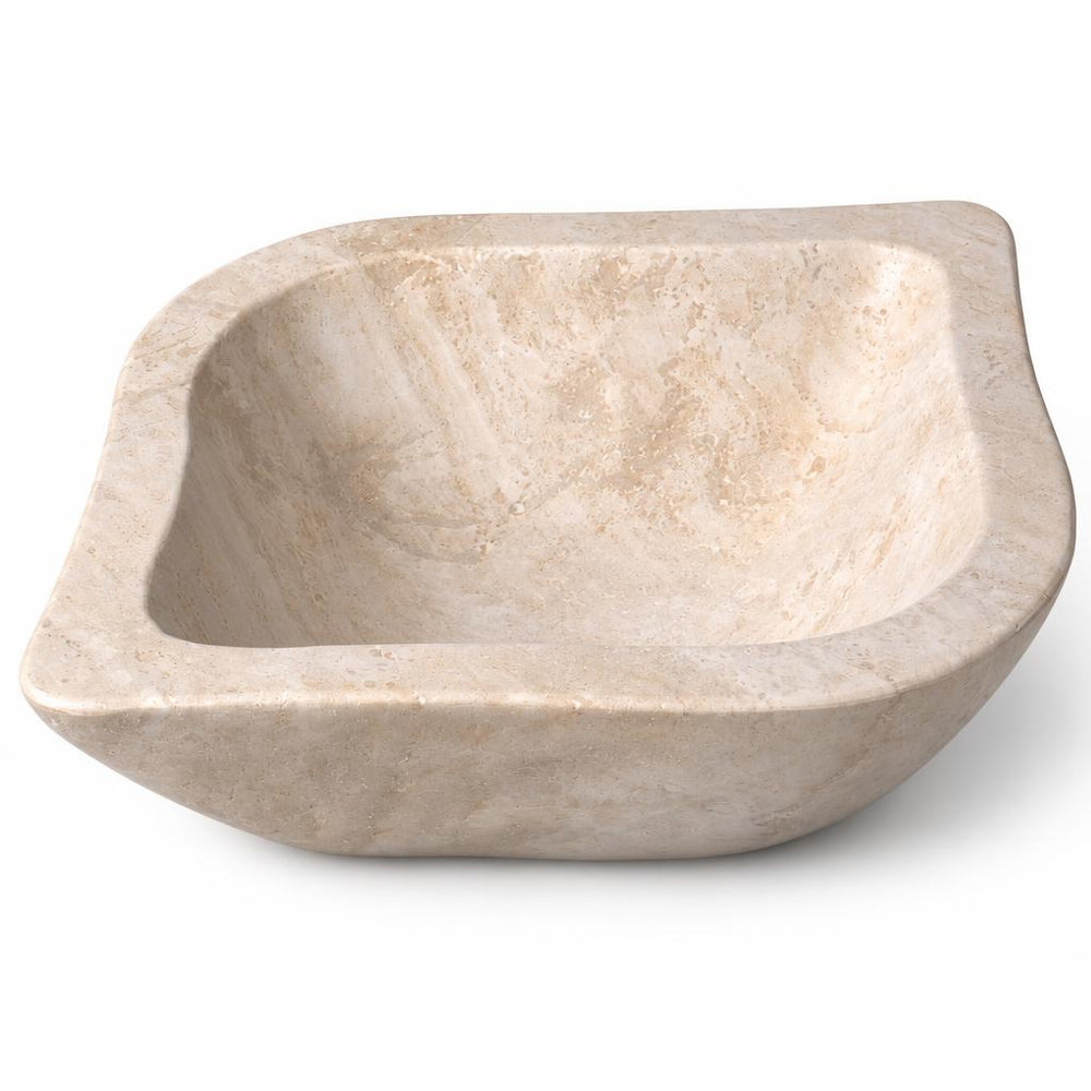 Köşeli Lavabo — Açık Bej, 54 cm — stüdyo görünümü