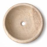 Yuvarlak Lavabo — Pürüzsüz Bej, 43 cm — stüdyo görünümü