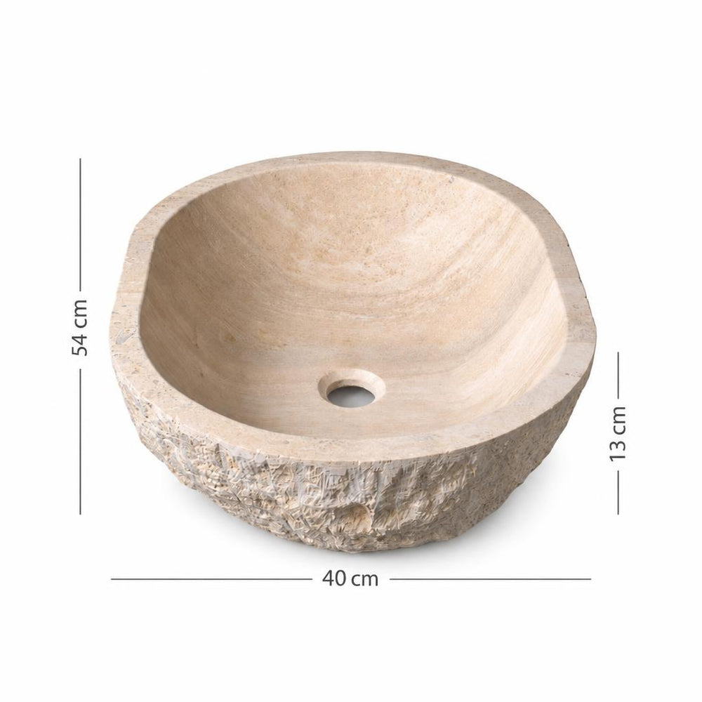 Lavabo DSF1703 ölçü görseli — genişlik 40 cm × derinlik 54 cm × yükseklik 13 cm