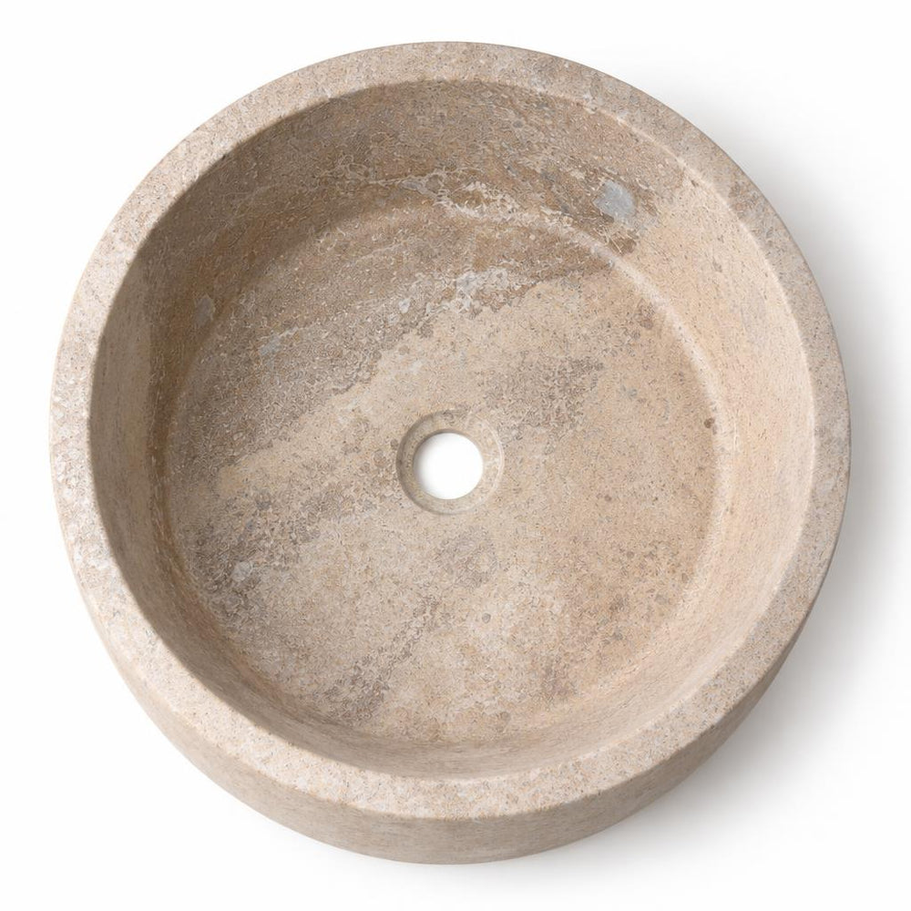 Silindir Lavabo — Bej, 41 cm — stüdyo görünümü