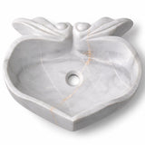 Çiçek Formlu Lavabo — Açık Gri, 43 cm — stüdyo görünümü
