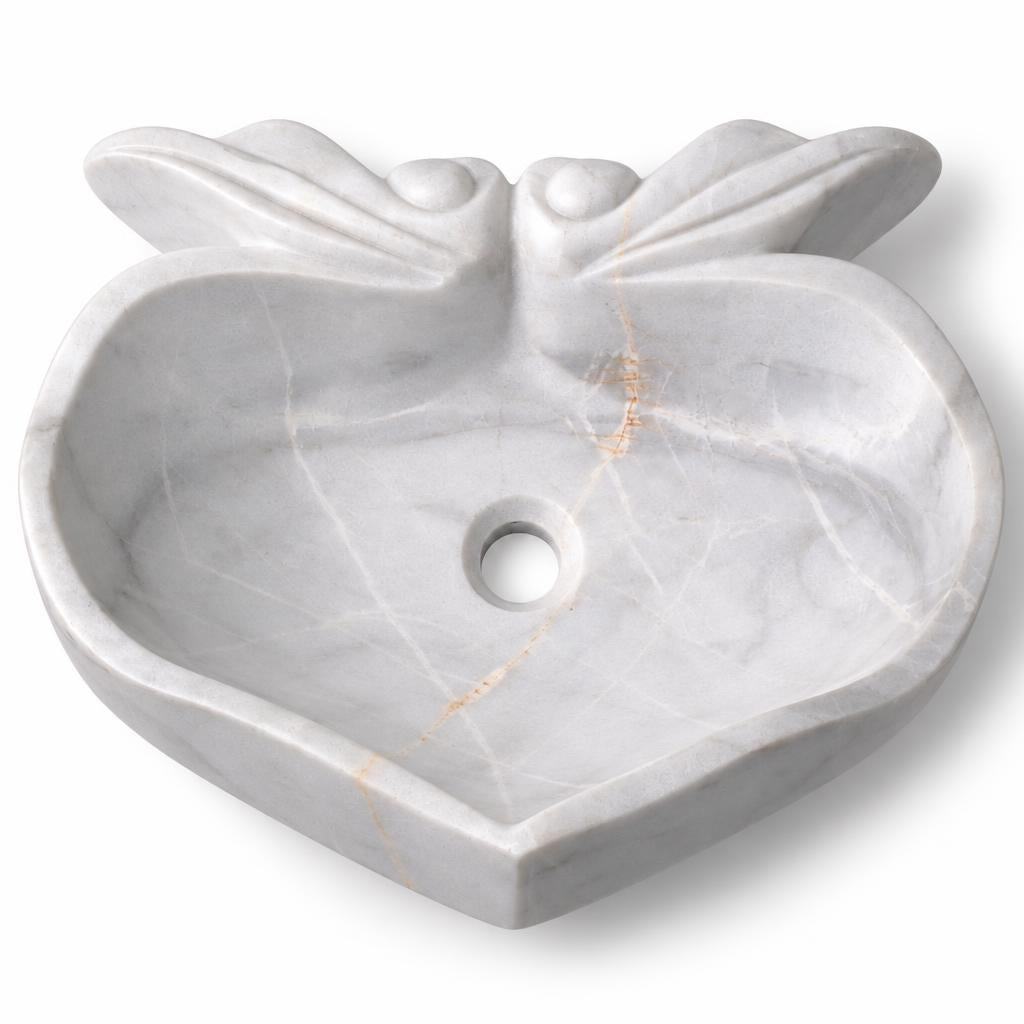 Çiçek Formlu Lavabo — Açık Gri, 43 cm — stüdyo görünümü