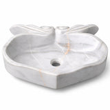 Çiçek Formlu Lavabo — Açık Gri, 43 cm — stüdyo görünümü