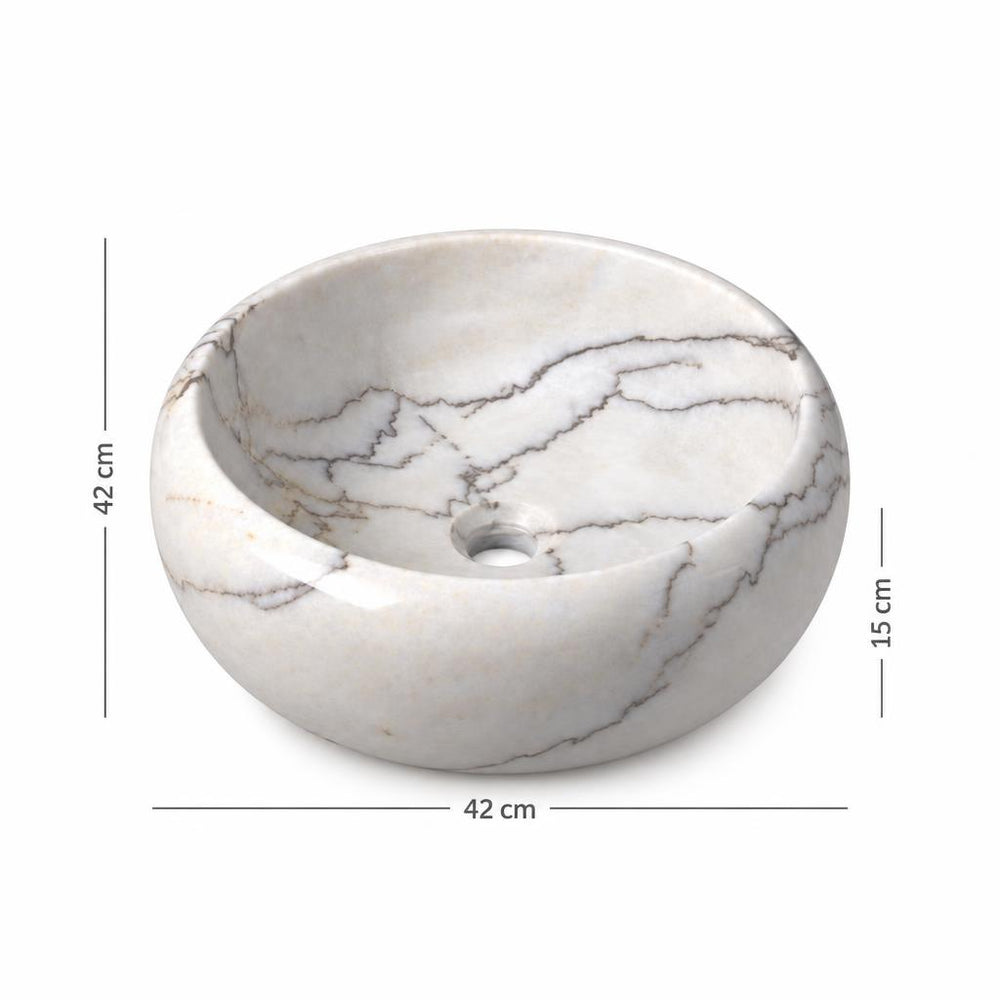 Lavabo DSF1745 ölçü görseli — genişlik 42 cm × derinlik 42 cm × yükseklik 15 cm