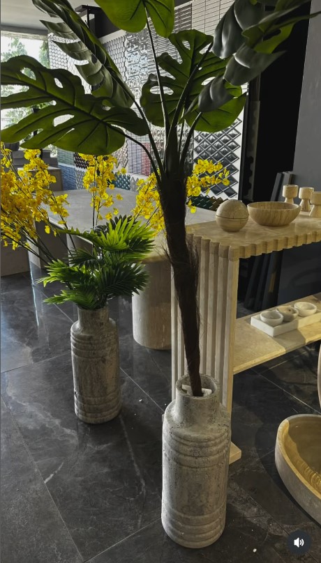 Doğal Taş Saksı, Vazo